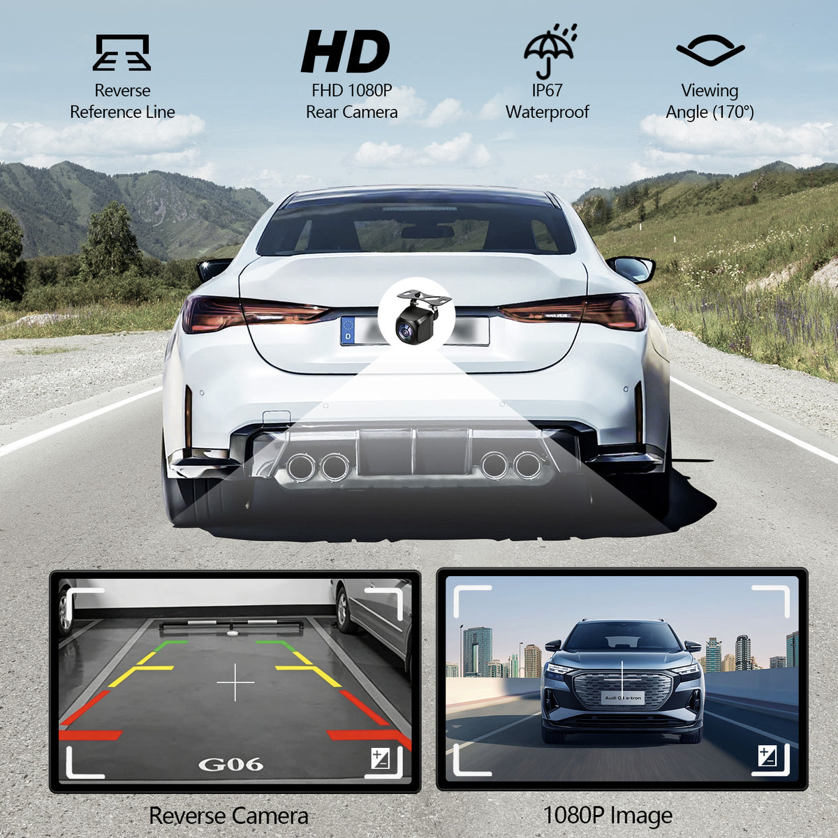 AIWORLD 9-Inch Portable Wireless CarPlay Screen
