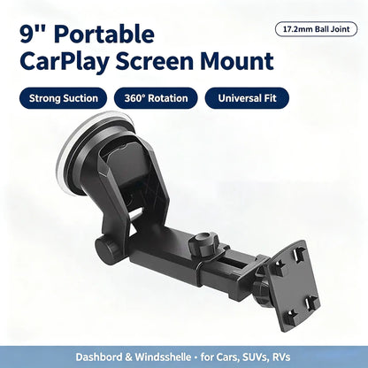 AIWORLD 17.2mm universal suction cup mount for 9-inch CarPlay screen
