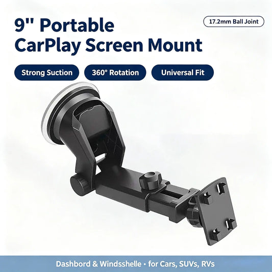 AIWORLD 17.2mm universal suction cup mount for 9-inch CarPlay screen