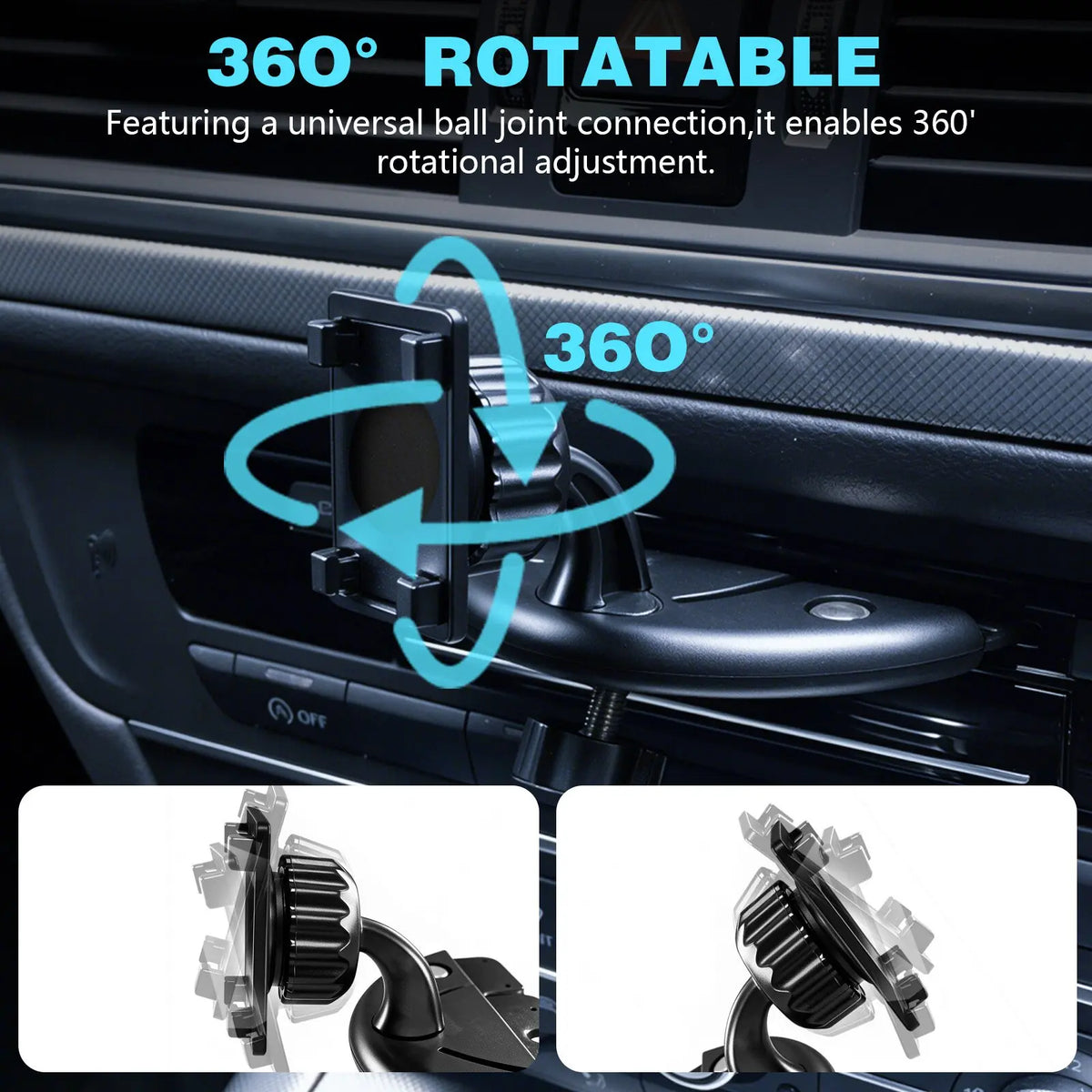 AIWORLD CD slot mount installed in a vehicle